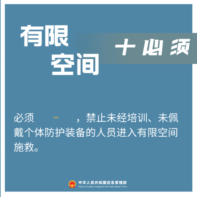 必须安全施救禁止未经培训未佩戴个体防护装备的人员进入有限空间施救